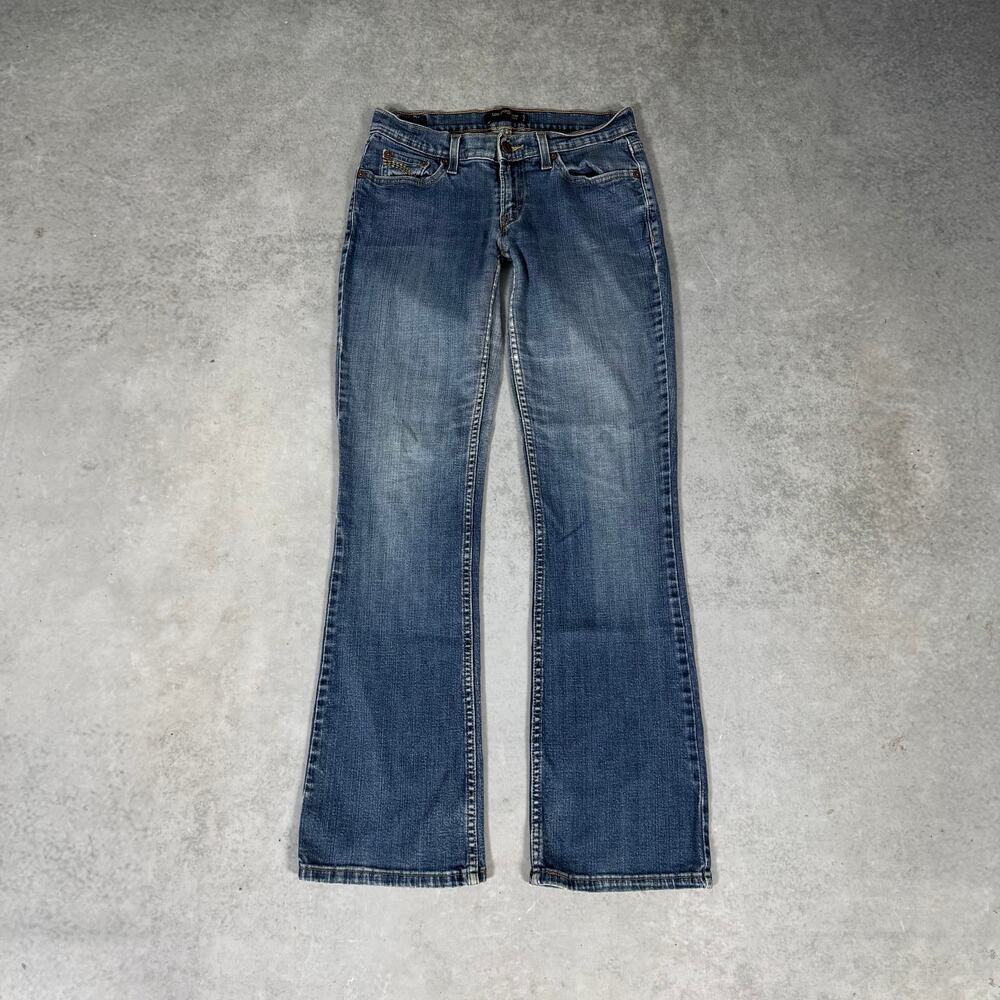 Levi's 524 Too Superlow Boot Cut Jeans Low Rise Blue Stretch Womens - Size: 9M